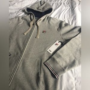 FILA men’s hoodie sweatshirt with front zipper